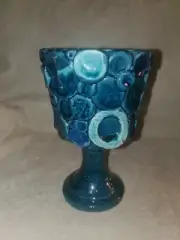 Napco Baubles Bangles and Beads Planter Vintage NOS Pedestal Blue