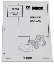 Bobcat T2250 Telescopic Handler Service Manual Shop Repair Book Part # 6986740