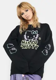 [NGOrder] Hello Kitty Neon Crewneck Sweatshirt