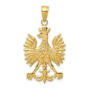 14k Yellow Gold Phoenix Mythological Bird Charm