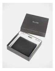 [Blaq] Credit Card Portrait Fold Wallet in Black