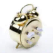 Vintage Clock Alarm Manual Wind Up Mechanical Gold Metal Cute High quality Durab
