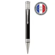 PARKER Duofold Classic Black CT Ballpoint Pen, Medium Nib, Oil-Based, Gift Box I