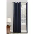 Blackout curtain panel 40" x 95" grommet top navy blue filter light noise