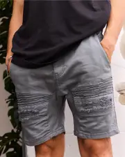 [Nena & Pasadena] Nena & Pasadena Men's Viper Denim Shorts in Iron Gate Size 32 32 Iron Gate