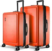 [TRAVELARIM] Luggage Sets 2 Piece, 24 Inch Suitcase and 28 Inch Luggage with Spinner Wheels, Durable Hard Shell Suitcase Set, Expandable Travel Suitcases with Wheels, Orange, Orange, 3 Piece Set (24"/28