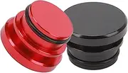 Zerodis Red and Black Cover Lid Resistant to Cigarette Water Dust for Vehicles with 12 V Accessory Plugs, Aluminum Alloy Material for Car Interior Decoration