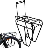 Mountain Bike Rack | Pannier Rack | Steel Outdoor Storage Equipment for Garage and Sports