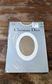 CHRISTIAN DIOR Diorissimo PANTYHOSE Sand Taupe Size 2 Hosiery Ultrasheer Leg