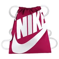 在飛比找森森購物網優惠-Nike 2020時尚大Logo梅紅色運動束口後背包