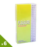 在飛比找森森購物網優惠-Pleasure．細密顆粒保險套（12入X6盒）