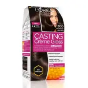 L'Oreal Paris Casting Creme Gloss, Darkest Brown 300,(87.5 gm+72 ml) Free ship