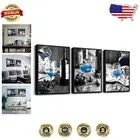 Chic Black Framed 3-Piece Wall Art Set for Stylish Home and Restaurant Decor
