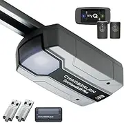 Chamberlain CS105MYQKIT Sectional Lift Plus Garage Door Opener for Single or Double Sectional Garage Door - Multi-Frequency Remote, myQ Connectivity Kit Included, 5-Year Warranty