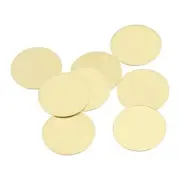 Brass Stamping Blank Round Metal DIY Tag 27mm Dia 0.8mm Thick, Pack of 8