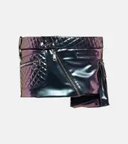 [LaQuan Smith] LaQuan Smith Metallic PVC miniskirt AU 14 metallic