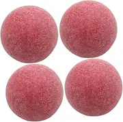 POPETPOP 4PCS Red Matte Foosball Balls Durable Tabletop Game Replacement Balls for Home School and Entertainment Venues Enhanced Grip and Control for Exciting Gameplay
