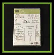Stampin' Up! HALF FULL Stamp Set .. But If The White Runs Out ... ***NEW*** #12