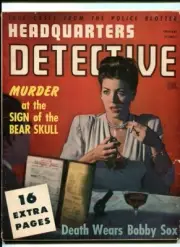 MAG: HEADQUARTERS DETECTIVE-1946-FEB-WOMAN LIGHTS CIGARETTE G