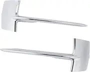 1 Pair Front Bumper Trim Grille Chrome Fog Light Cover Bezel 51117325395 51117325396 for X5 F15 Standard 2014 to 2018