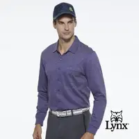 在飛比找森森購物網優惠-【Lynx Golf】男款歐洲進口布料純棉絲光襯衫式胸袋款長