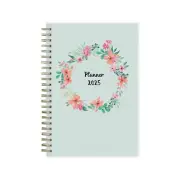 2025 Blue Sky Laurel 5" x 8" Weekly & Monthly Planner Plastic Cover Multicolor