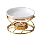Home Scent Diffusers Gold Metal Aromas Oil Burners for Aromatherapys Enthusiasts