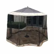 Outdoor Patio Umbrella Mosquito Screen Netting 9ft to 11ft (NETTING ONLY)