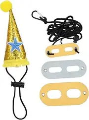 Amosfun 1 Set Climbing Pet Hat Rope Pet Accessories Halloween Costume Ferret Leash Lizard Harness and Leash Lizard Hat Leash Set Halloween Pet Hat Halloween Pet Costume Photo Prop Crawl