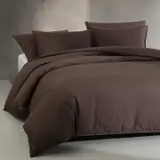 Calvin Klein Washed Percale Cotton 3 Piece Comforter Set, King