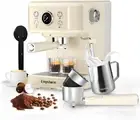 Espresso Machine Latte Coffee Makers 20 Bar, 2 IN 1 Professional EM-04E-W