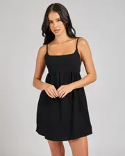 [Mooloola] Mooloola Women's Babydoll Dress in Black 0 Black