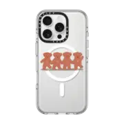 iPhone 16 Pro Clear Case MagSafe Compatible Cute Bear Friends