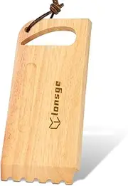 BAC454 Wooden Grill Scraper, Wood Grill Scraper for Outdoor Grill Cleaning with Multipurpose Use, Hardwood Grill Scraper Compatible with Traeger Pro Series, Timberline Series Grills etc