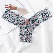 [KTLSHY] Women Panties Female Underwear 3Pcs/Lot Women Ruffles Underwear Invisible Seamless T Panties G-String Female Sexy Thongs Intimates Lingerie Ladies Briefs