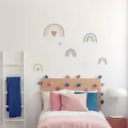 Removable Wall Stickers Wall Decals For Baby Nursery Decor - Rainbows Pastel