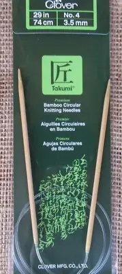 Clover Takumi Bamboo Circular Knitting Needle 29" #4/3.5mm