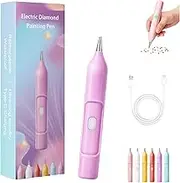 Electric Diamond Painting Pen with Vacuum Technology, Painter Vacuum Diamond Art Pen Pickup Tool, Ipx5 Waterproof Rechargeable Automatic Art Pens Tools (Purple)