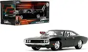 Jada Toys Fast and Furious 1:24 Dom's 1970 Dodge Charger R/T Die-cast Car Bare Metal 7.62 cm*22.23 cm*8.26 cm,black