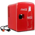 Coca-Cola Classic Coke Bottle 4L Mini Fridge with12V DC and 110V AC Cords, 6 Can