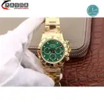 高端精品 ROLEX 勞力士 全金迪通拿 三眼計時功能 男錶 機械腕錶 (出貨前可 拍視頻確認)