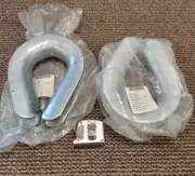 2 Crosby Wire Rope Cable Thimble Snatch Block Hoist Rigging 1-3/8" 1-1/2" FFT276