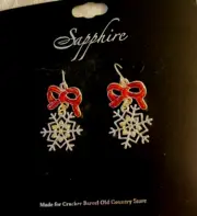 JEWELRY- Earrings- Cracker Barrel- Holiday Snowflake