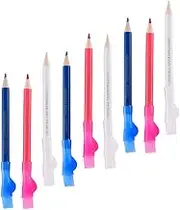 CIMAXIC 9pcs Sewing Chalk Pencils Fabric Marking Pens Water Soluble for Clothing Quilting and Patchwork