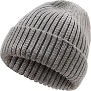 [LUCKYBUNNY] Kids Wool Beanie Hat Toddler Warm Winter Knit Caps Cuffed Beanies Skull Cap for 7-14 Years Old Boys