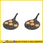 7 Cup Pancake Pan Non-stick Griddle Pancake Maker for Kids Breakfast(Black) .