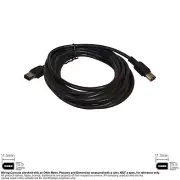 Cable Firewire IEEE 1394 400Mbps 6-Pin Male Male Black 15FT #142108
