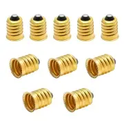 10 Pcs E14 to E12 Socket Adapter European Base to Candelabra Socket Converter