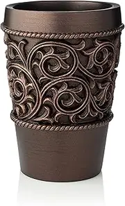 EssentraHome Bronze Bathroom Tumbler Cup for Vanity Countertops, Also Great as Pencil/Pen Holder and Makeup Brush Holder