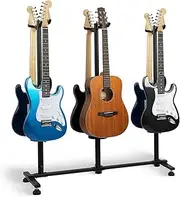 STRICH Guitar Stands Floor, 6 Adjustable Guitar Stand Holder, Heavy Duty 6 Guitar Stand for Acoustic Electric Guitars Bass Banjos, Folding Multi Guitar Stands 6-Holder, FH-S6 Black